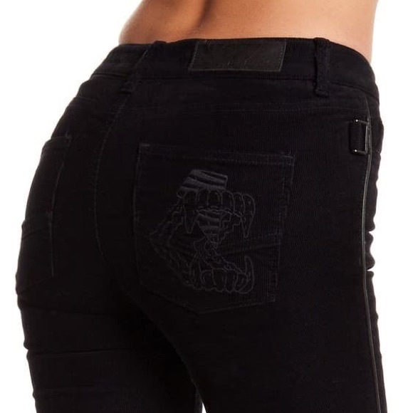 Zadig & Voltaire Eva Skinny Corduroy Pants Black - Picture 2 of 16